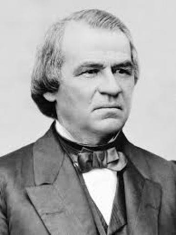 Andrew Johnson's inaugurated
