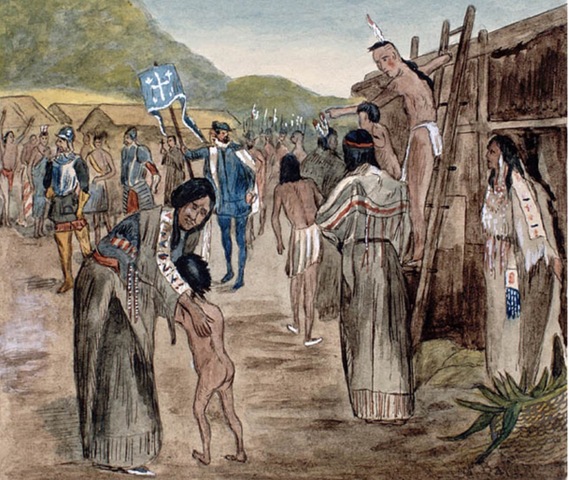 Arrivée de Cartier à Gaspé