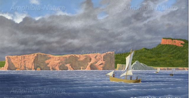 Départ de Cartier de la baie de Gaspé