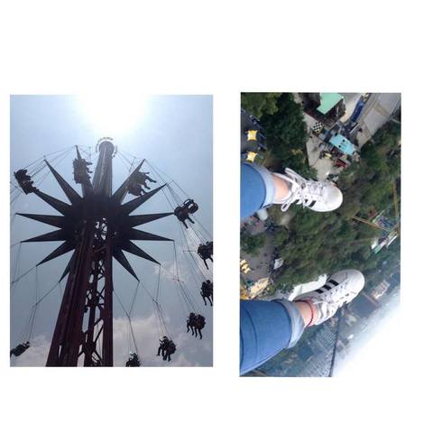 Fui a Six Flgs con mis amigos