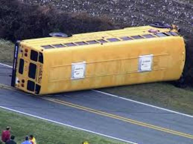 School Bus Overturned