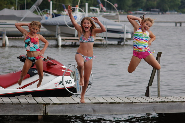 Dock jumping!