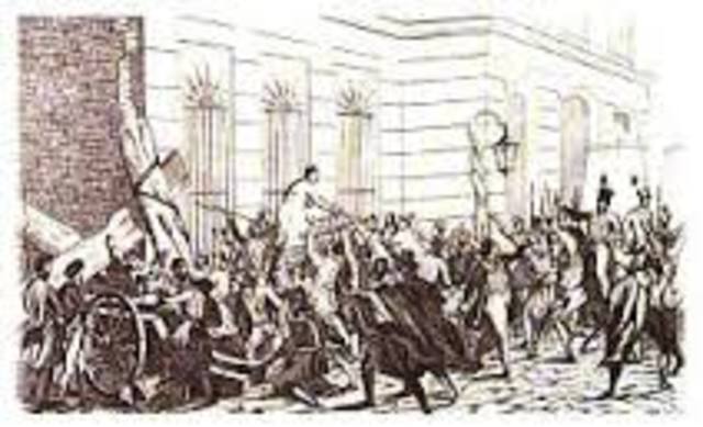 Revuelta de los agraviados o “malcontents”.