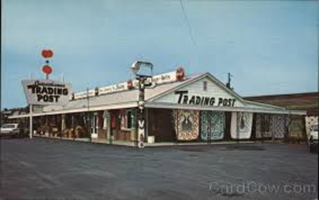 Trading posts were established.