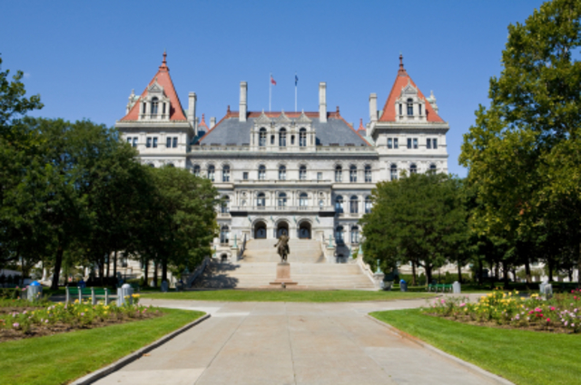 start of construction for New York's Capitol building