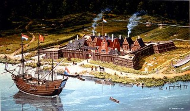 The first permanent Dutch settlement was established