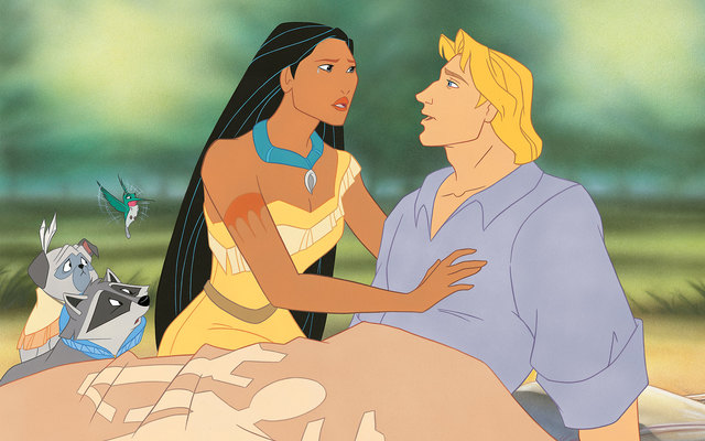 John Rolfe and Pocahontas get married