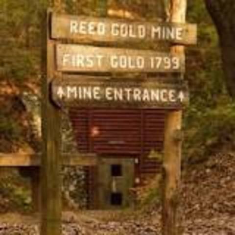 1799 The first gold nugget is found in the United States at Reed Gold Mine in Cabarrus County.