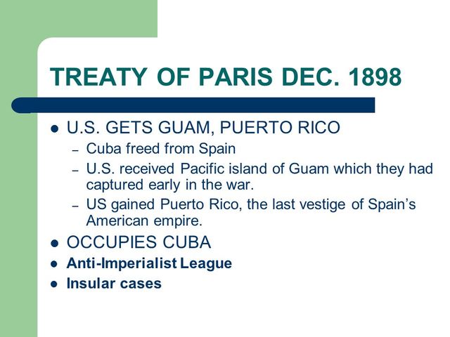 Treaty of Paris Signed, Future 3