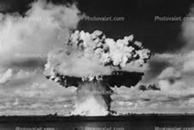 Hydrogen bomb exploded in Pacific