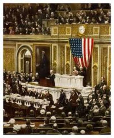 On April 2nd , Wilson asked congress to declare war against the Central Powers