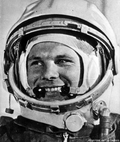Soviet Union sends first person into Space