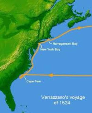 Verrazano and Gomez explore New England coast.