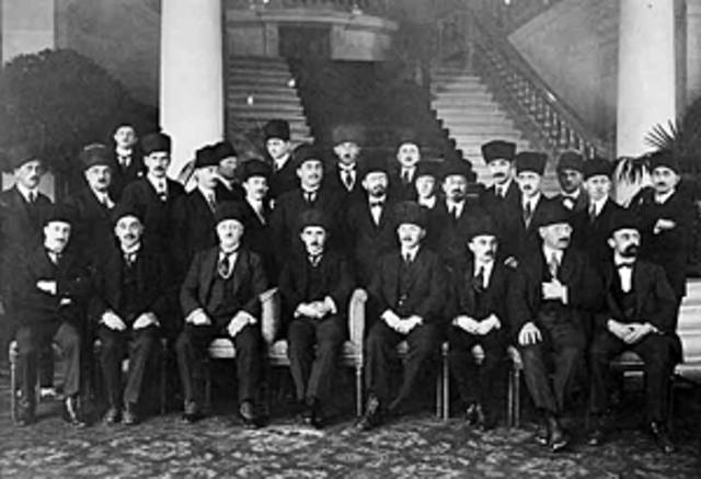 The Treaty of Lausanne is signed