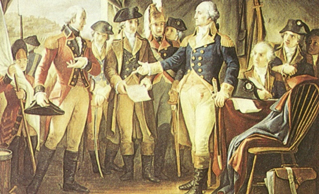 The surrender of Cornwallis