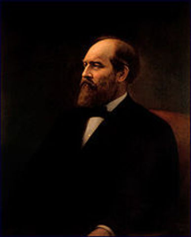 James A. Garfield becomes President