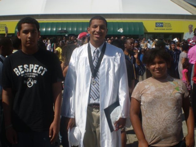 My brother graduated high school