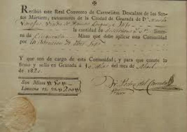 Primeras medidas desamortizadoras.Creación de la Caja de Amortización