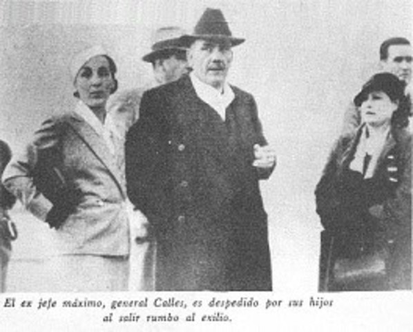 Exilian a Plutarco Elias Calles.