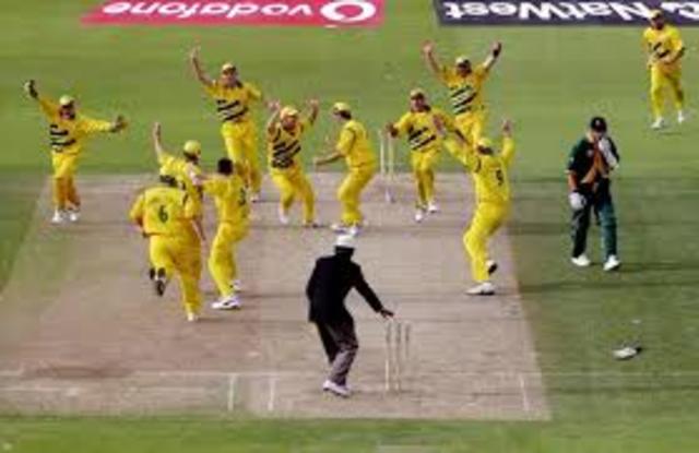 Australia tied with South Africa in Cricket World Cup 2nd semi-final.