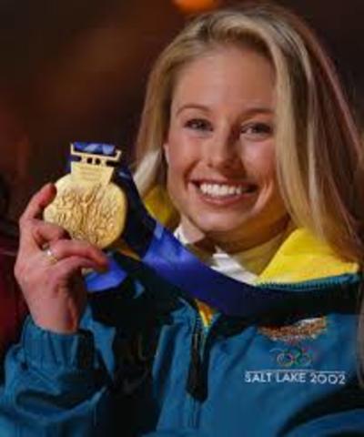 At the 2002 Salt Lake City Winter Olympics, freestyle skier Alisa Camplin became Australia's first female to win a Gold Medal at the Winter Olympics by winning the Women's Aerials.
