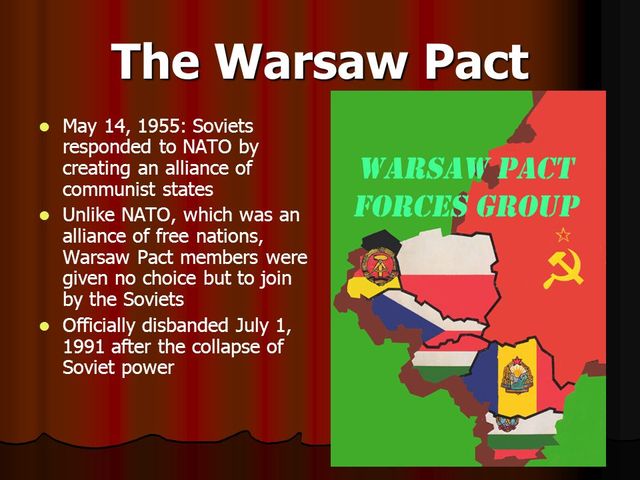 Warsaw Pact formed