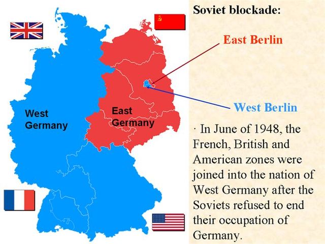 East and West Germany formed