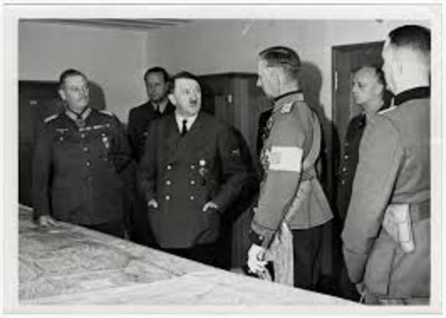 Hitler Meets with Military Advisers