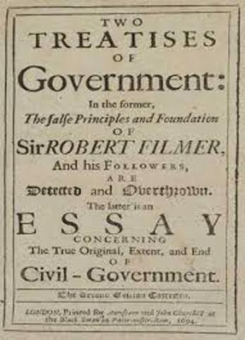 John Locke published Two Treatises of Government