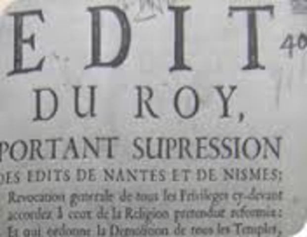Revocation of the Edict of Nantes