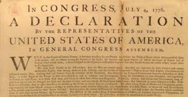 Déclaration d'indépendance des Etats-Unis