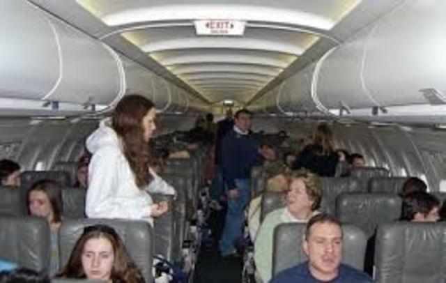 Airline passengers diverted