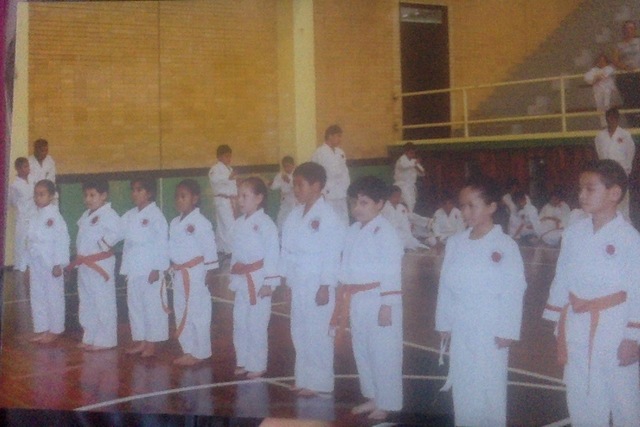 Mi primer torneo de karate.