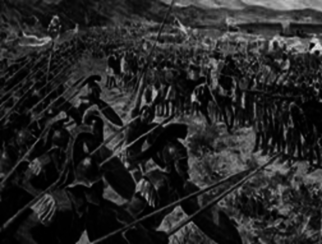 The Persian Empire is defeated by Greek city-states; the Persian wars end: