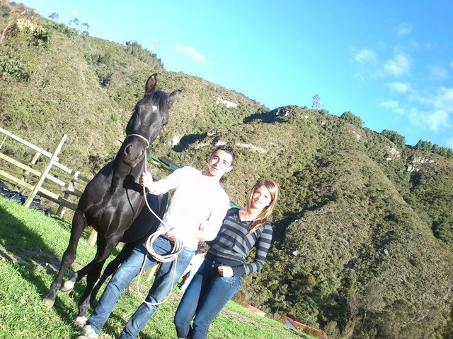 descansando en la finca