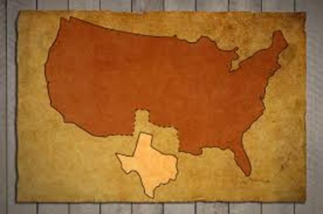 Texas enters the United States