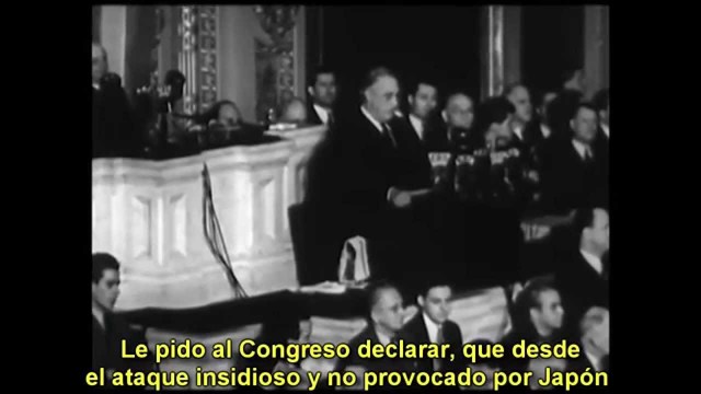 EE.UU. declara la guerra Japón.