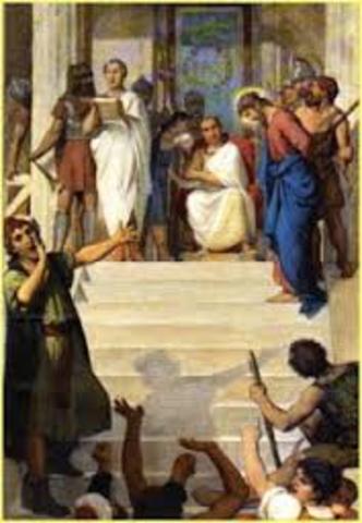 Gesù compare nuovamente davanti al Sinedrio