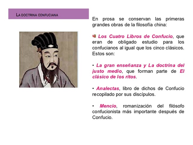 La corriente del confucionismo