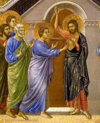 Gesù ricompare nel cenacolo