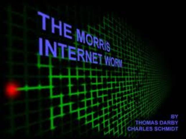 Robert Morris crea un gusano de Internet que infecta varios miles de sistemas