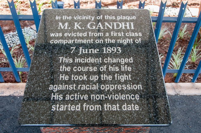 Gandhi Forced Off Train