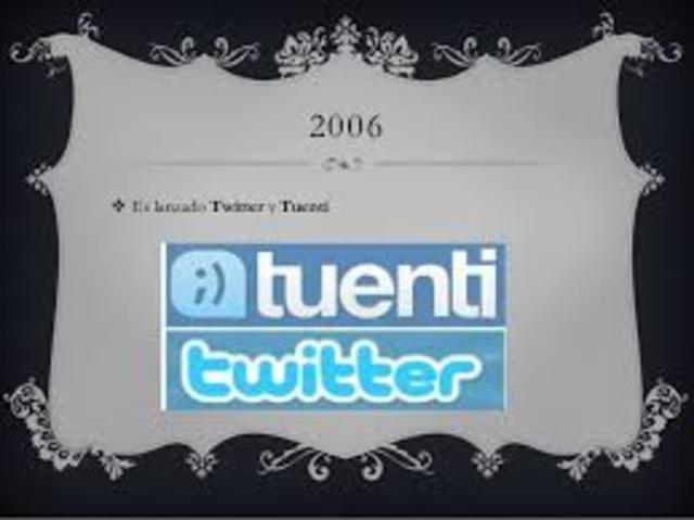 Es lanzado Twitter y Tuenti.