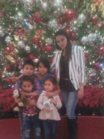 Navidad con los primos que vinieron a visitarnos