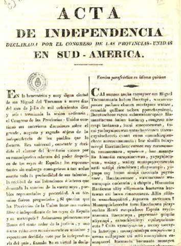 Declared a Provisional Independence