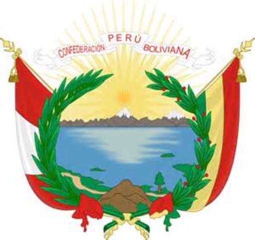 Peru- Bolivian confederacy was officially dissolved.