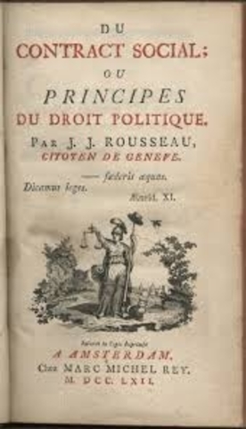 Jean Jacques Rousseau publishes The Social Contract
