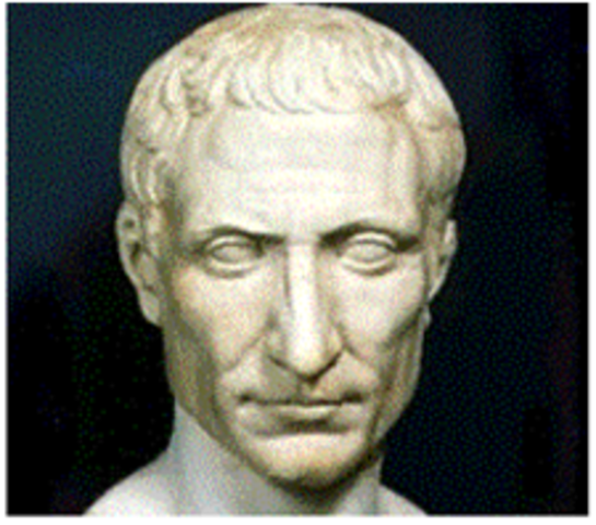 GAIO GIULIO CESARE: la svolta. G.G.C. era un importante esponente dei popolari, proveniva dalla Gens Iulia ed era imparentato con Gaio Mario, infatti quando ci fu la dittatura di Silla fu costretto a nascondersi prestando servizio militare in Asia.