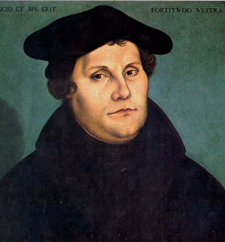 Kyrkan splittras och reformeras pga Martin Luther