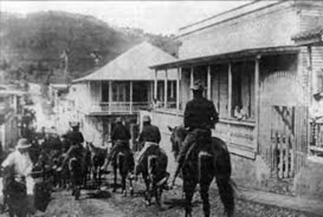 Las guerrillas locales que apoyan la invacion atacar a San German.